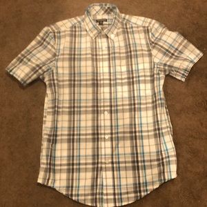 Mens Small Short Sleeve Dress Shirt